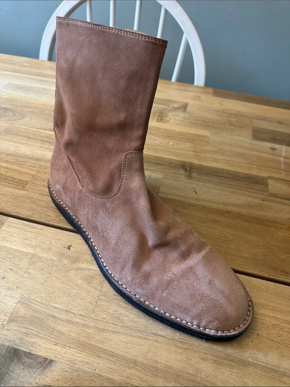 ANN DEMEULEMEESTER suede boots